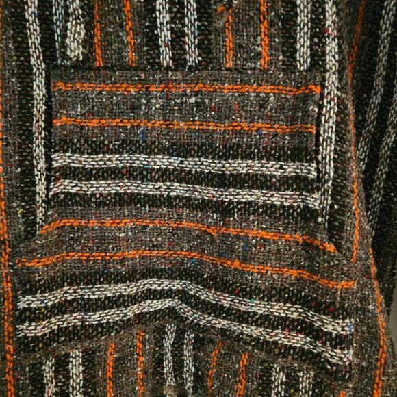San Jose Baja Gray Poncho Sweater Hoodie Size M  NWT - Picture 2 of 7